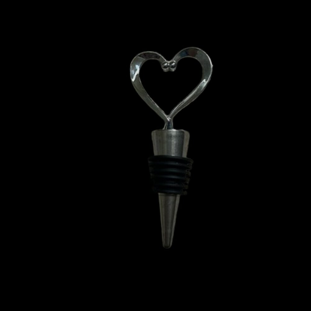 heart shape wine bottle stopper - Picture 2 of 3